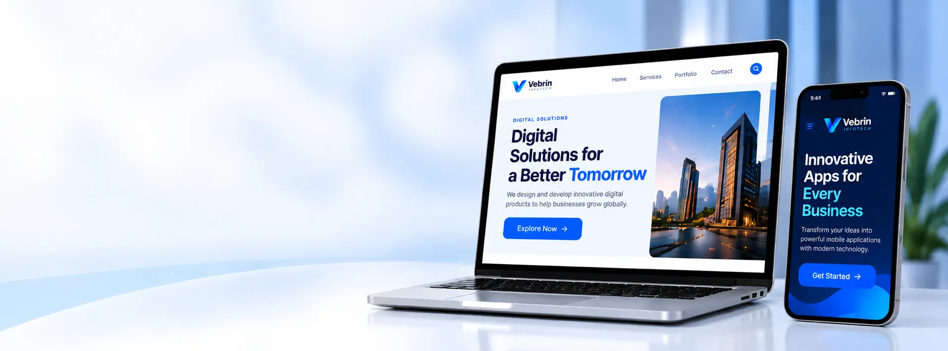 Websites and mobile apps by Vebrin Infotech
