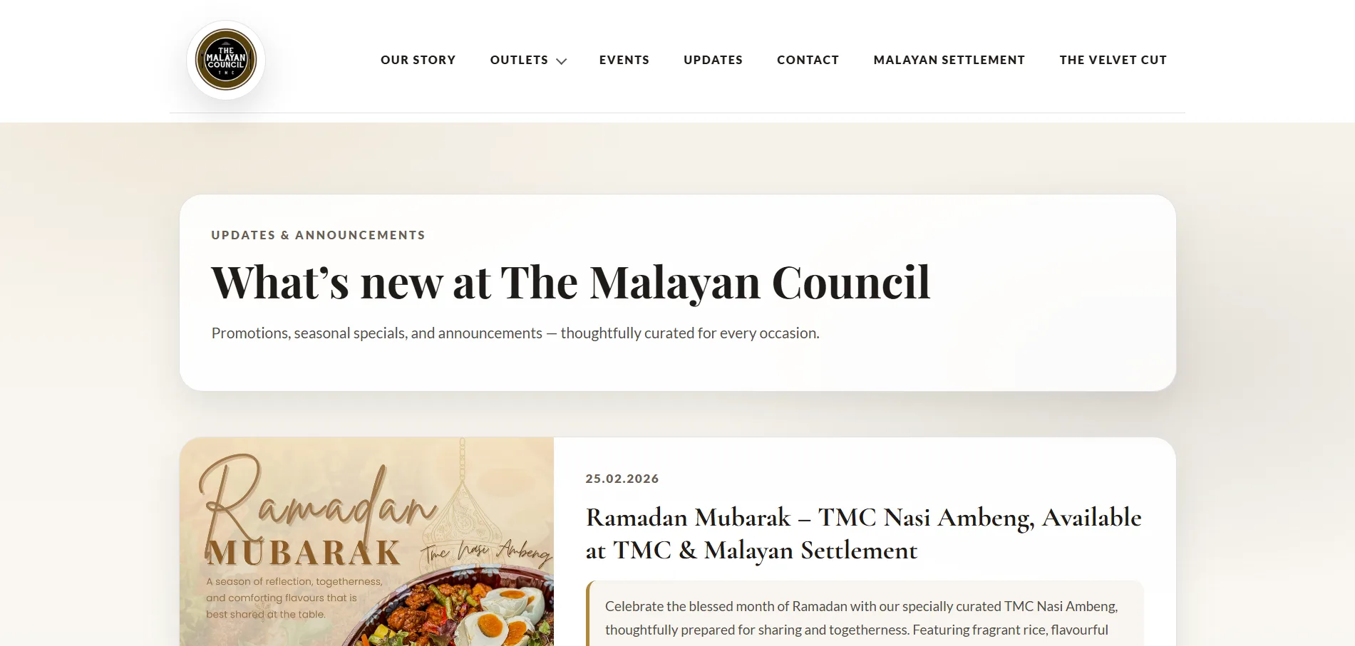 The Malayan Council - other page
